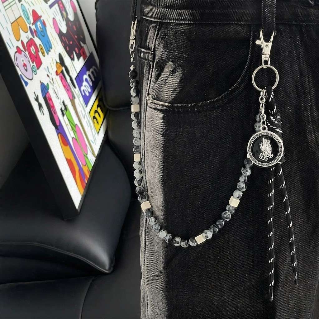Beaded Braided Rope Pants Chain