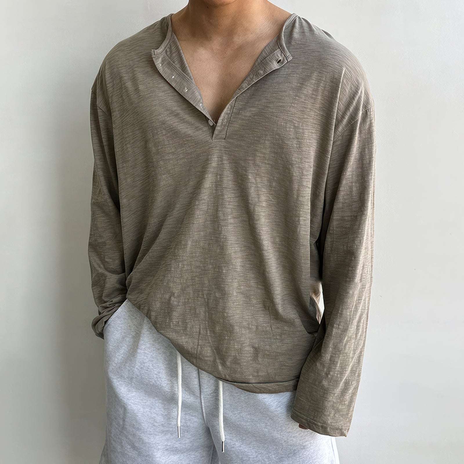 Bottoming Collar Long-sleeved Shirt