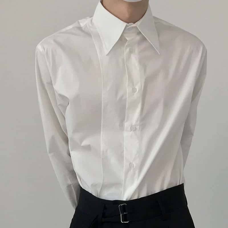 Camisa formal de vestir de manga larga con botones