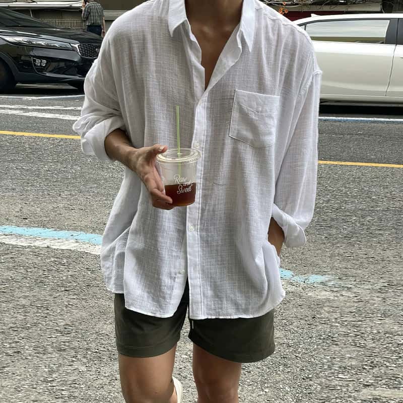 Linen Long Sleeve Lightweight Shirt