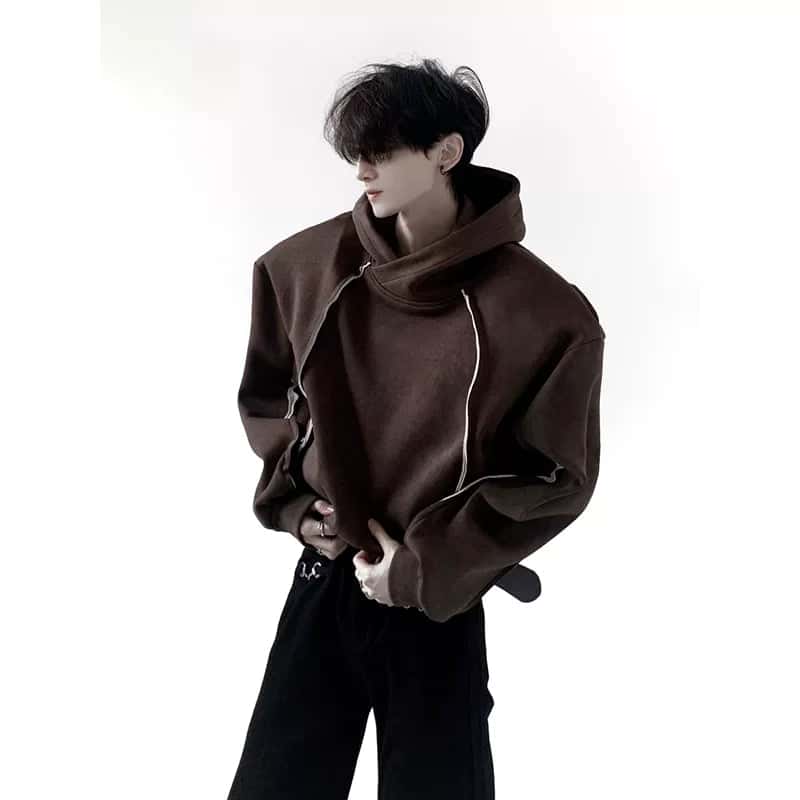 Oversized Hooded Fleece Sweatshirt