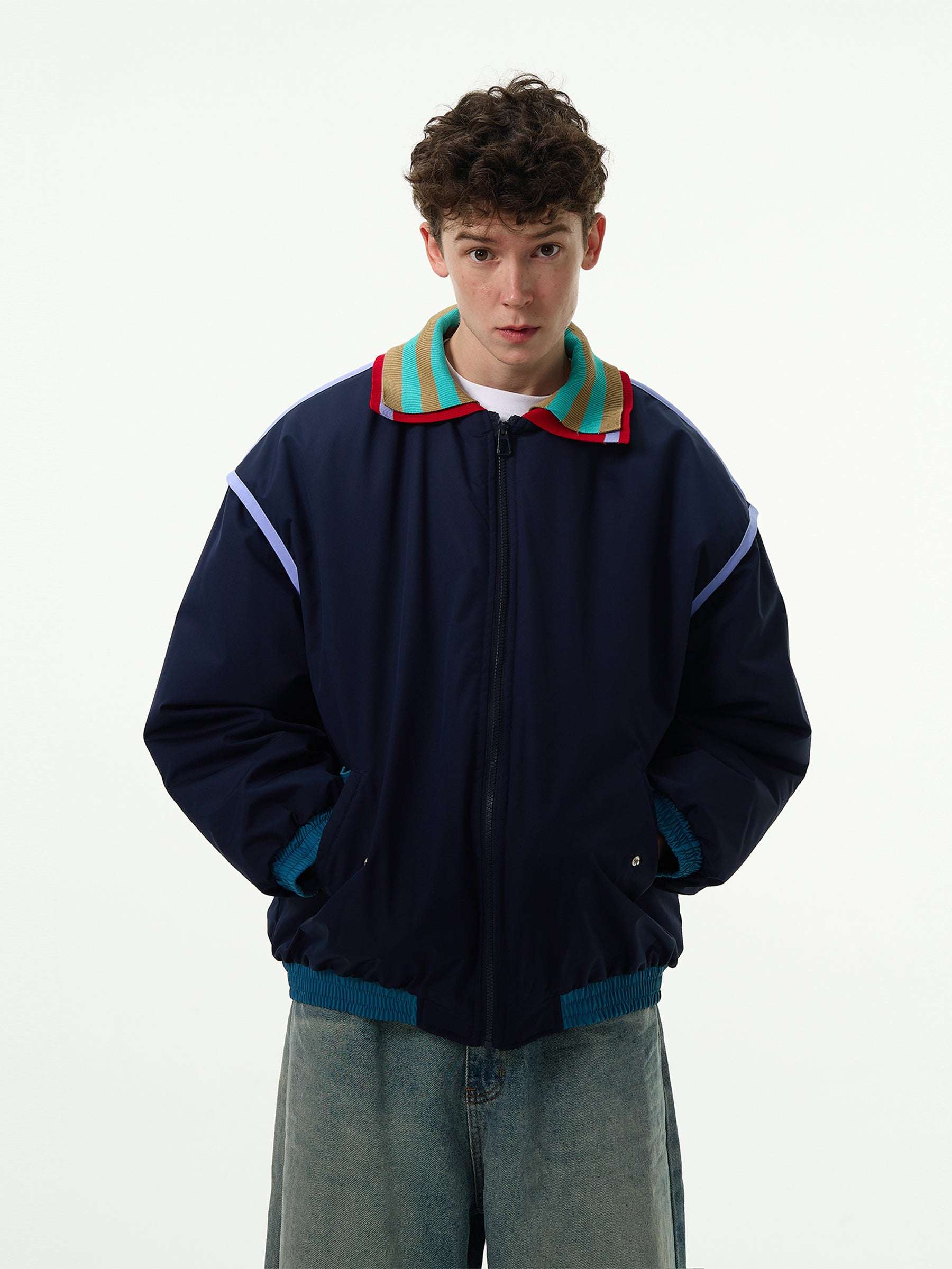 Retro College Style Cotton Casual Jacket