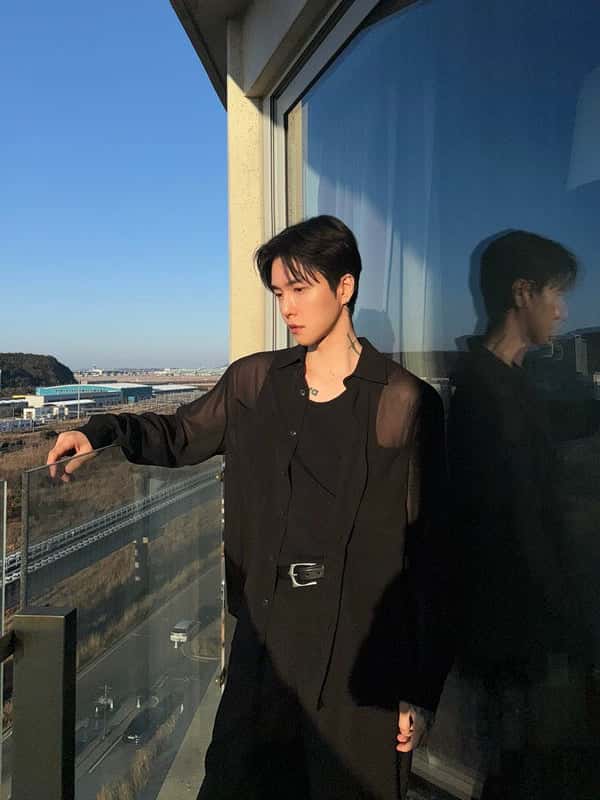 Sheer Long Sleeve Button Up Shirt