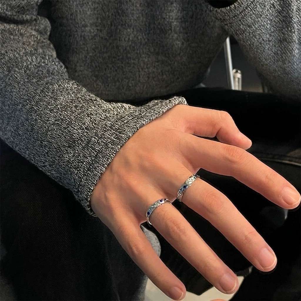 Sun and Moon Titanium Steel Rings