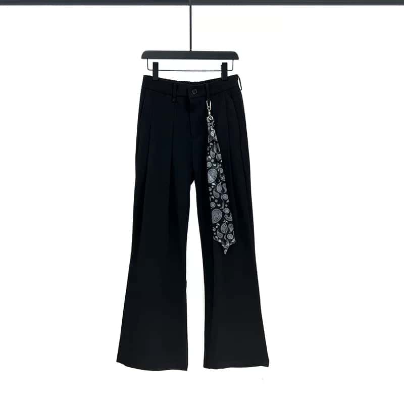 Wide-Leg Pleated Pants